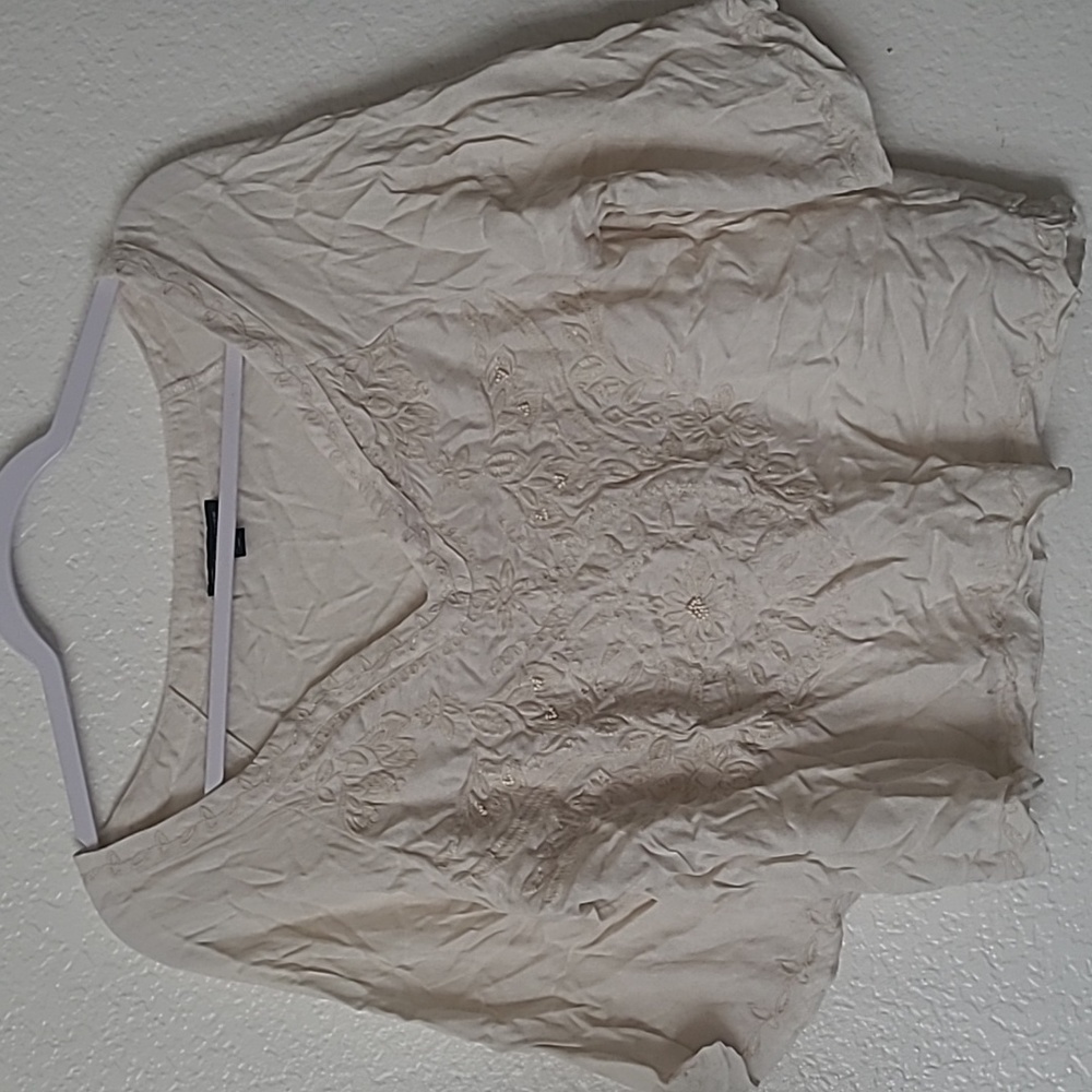 American Eagle Embroidered Cottagecore Blouse size M